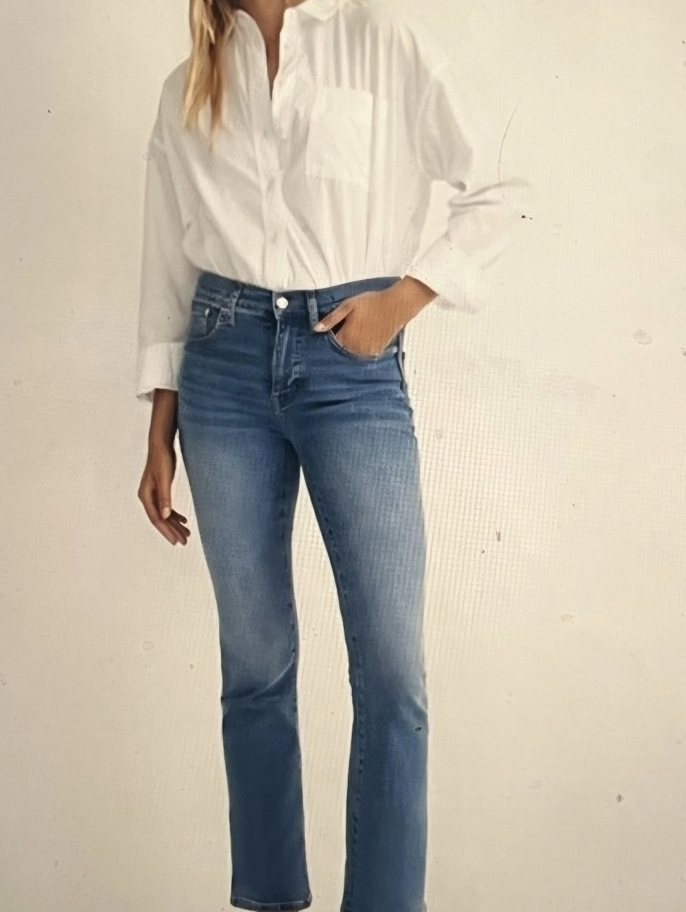 Madewell Mid Blue Straight-Leg Jeans